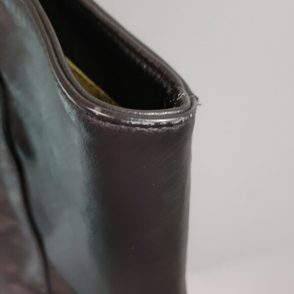 Wilsons Leather Men's M Medium Black Leather Biker Motorcycle Vest Snap Closure - Picture 7 of 11